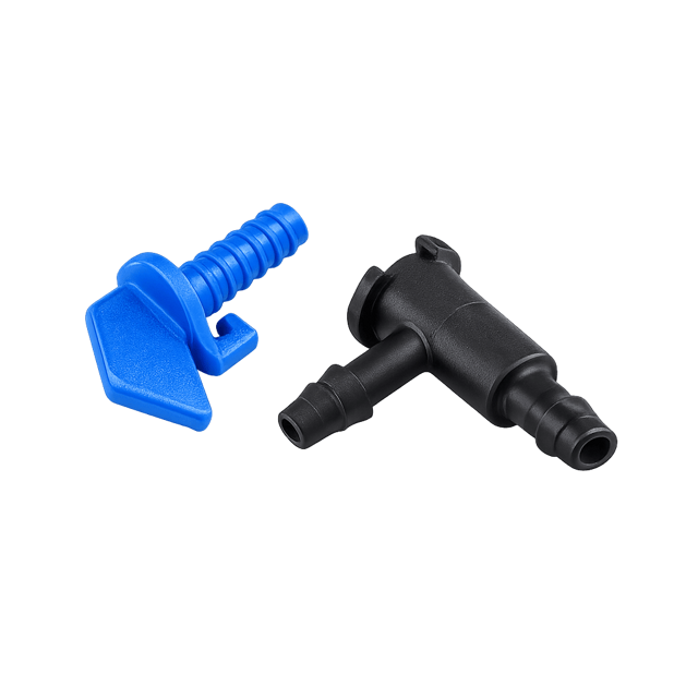 Extended barbed outlet