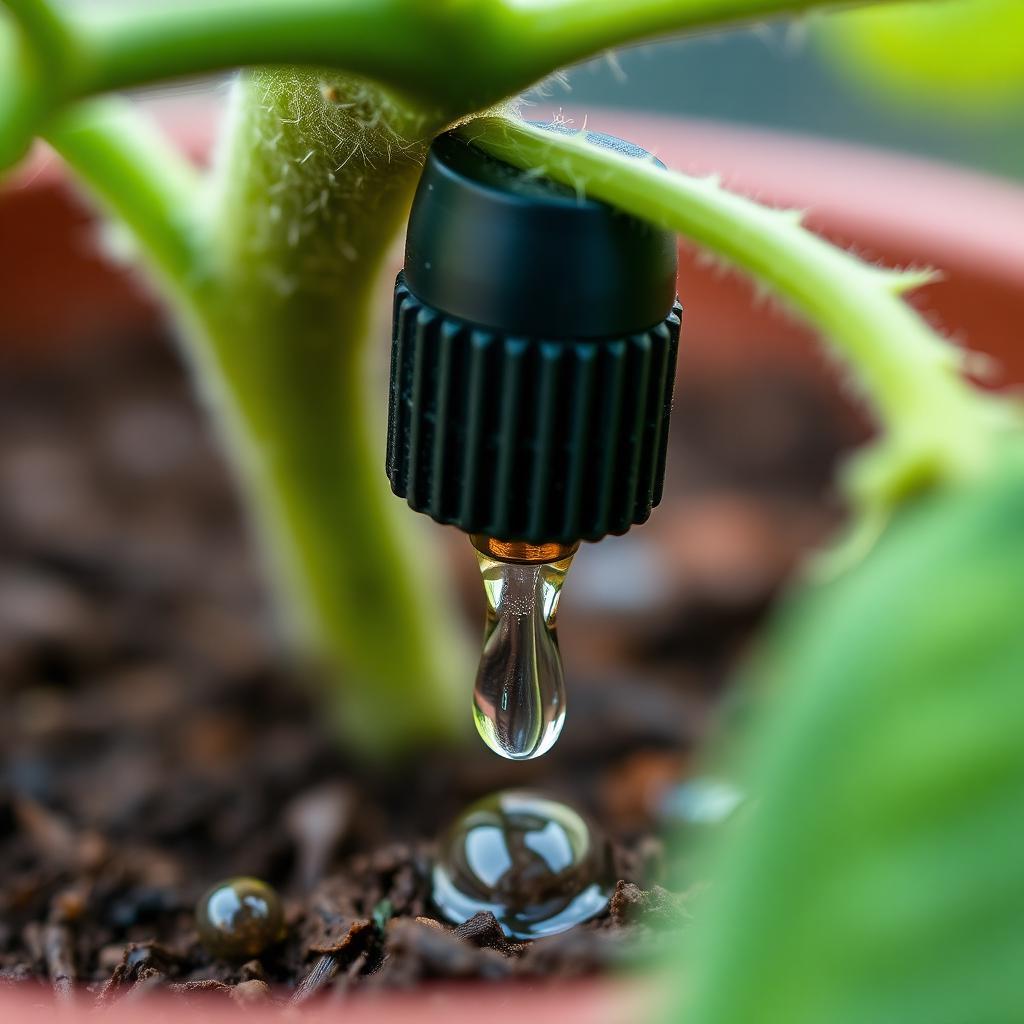 Dripper on plant