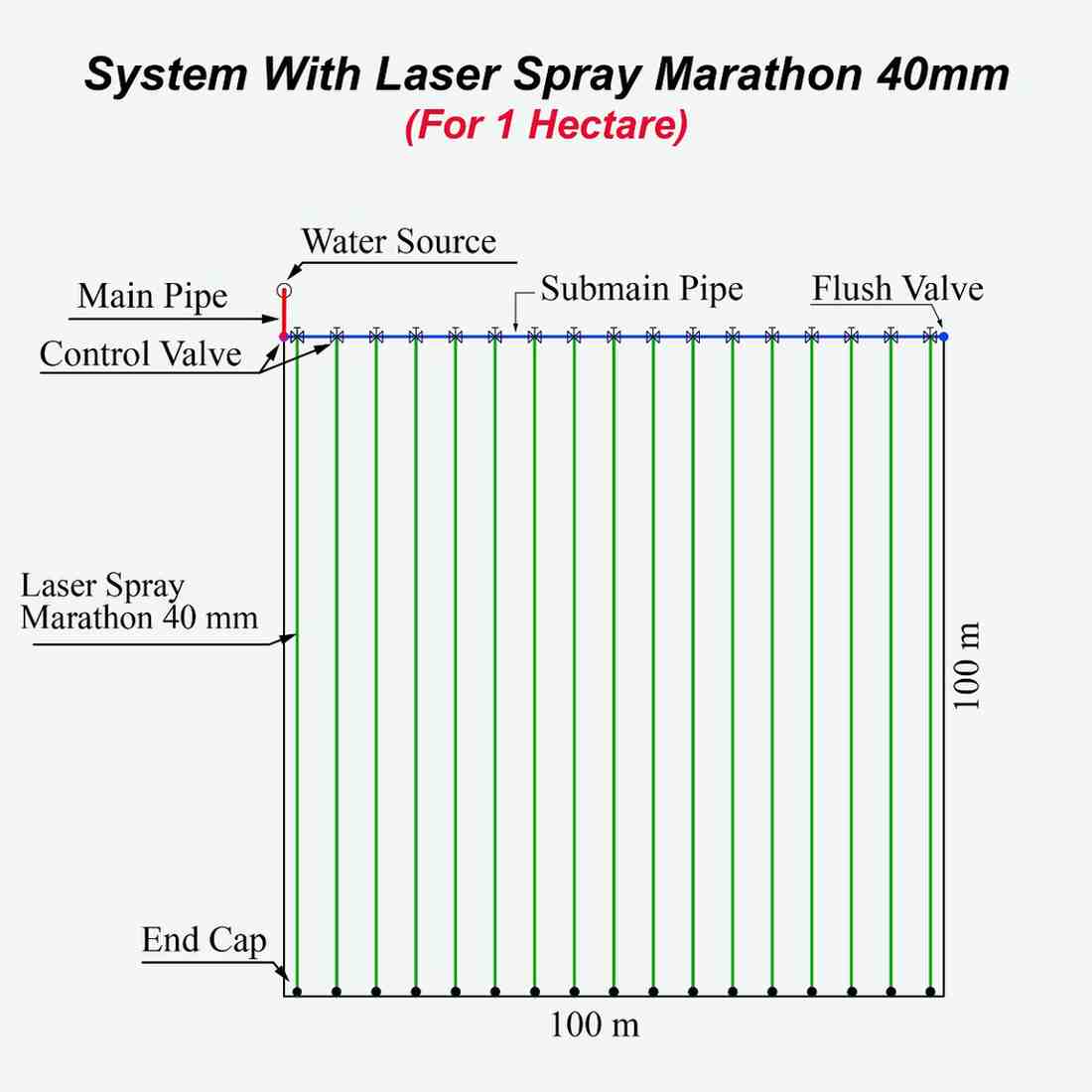 Laser Spray Marathon 40 MM layout